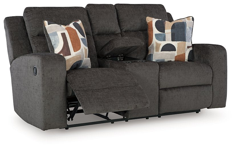 Kanlow Reclining Loveseat with Console