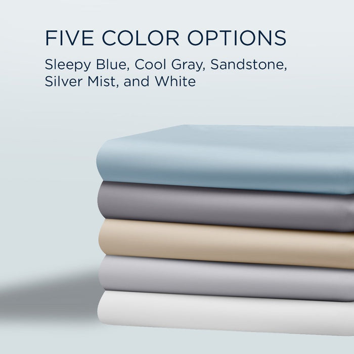 TEMPUR Classic Cotton Sheet Set Sleepy Silver Mist