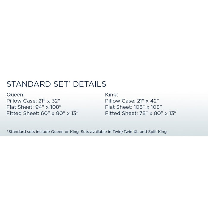 TEMPUR breeze cooling Sheet Set Sleepy Blue