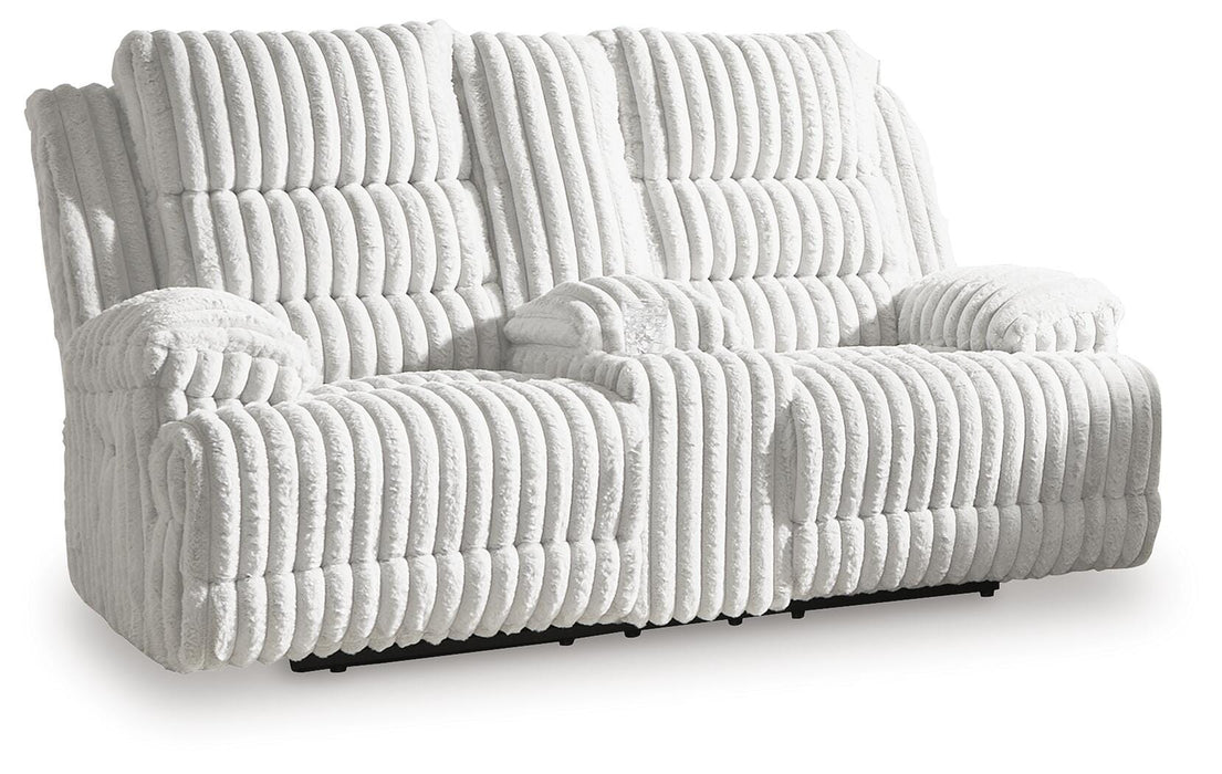 Rhines Falls Power Reclining Loveseat with Console