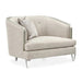 AICO Furniture Camden Court Chair and Half in Platinum image