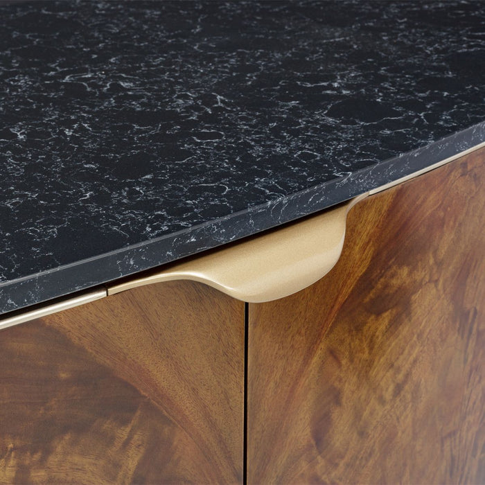 AICO Malibu Crest Sideboard in Crotch Mahogany