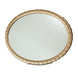 AICO Malibu Crest Oval Wall Mirror in Burnished Gold image