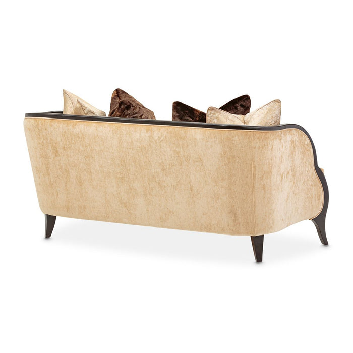 AICO Malibu Crest Loveseat in Dark Espresso
