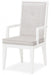 Aico Furniture Horizons Arm Chair in Cloud White (Set of 2) image