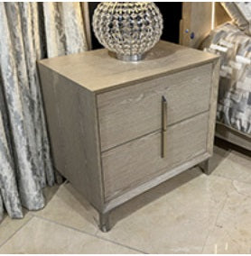 AICO Furniture Lotus Bay Large Nightstand in Sand image