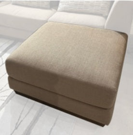 AICO Furniture Portrait Ottoman Toffee in Sienna Brown image