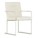 AICO Laguna Ridge Arm Chair (Set of 2) in Brushed Silver image