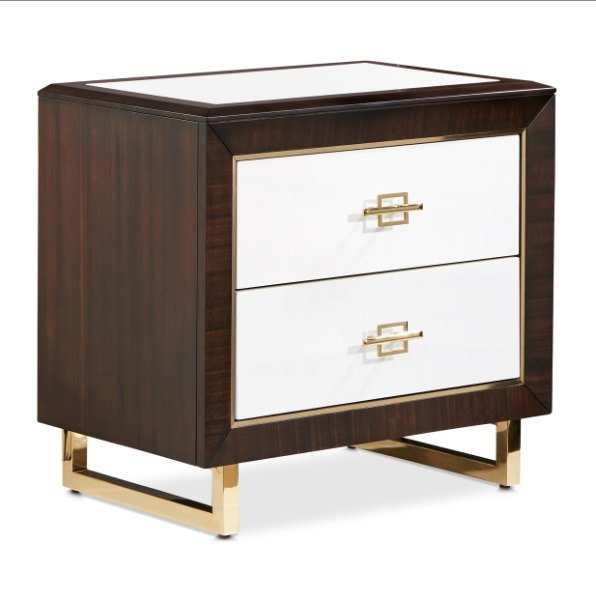AICO Belmont Place Nightstand in Espresso image
