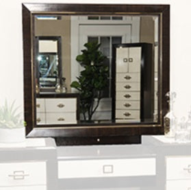 AICO Furniture Belmont Place Vanity Mirror in Espresso image