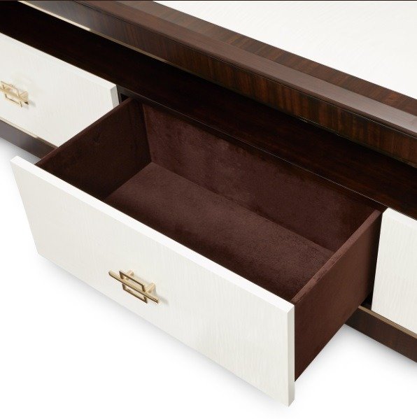 AICO Belmont Place Media Cabinet in Espresso