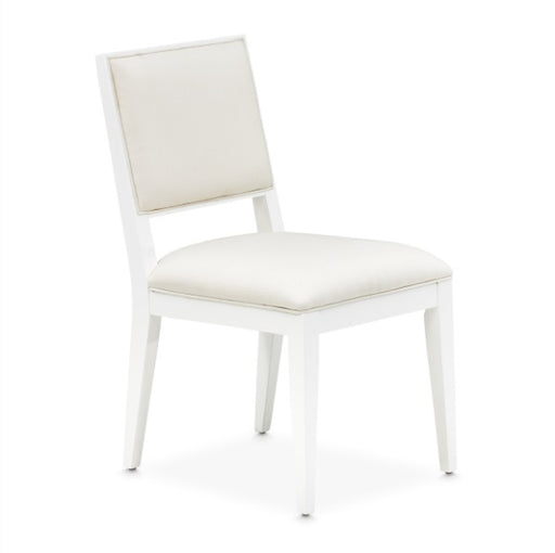 AICO Furniture Palm Gate Side Chair (Set of 2) in Cloud White image
