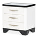 AICO Furniture Tuxedo Nightstand in Piano Keyboard image