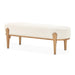 AICO Furniture Camellia Field Bench in Warm Pecan image