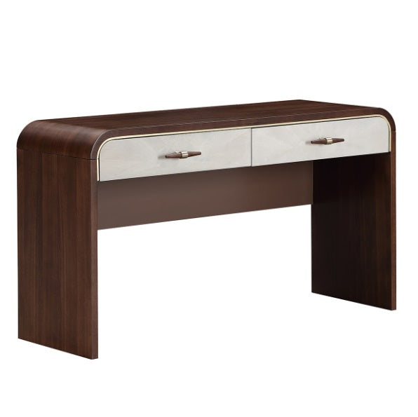 AICO Furniture Houston Vanity Desk in Walnut