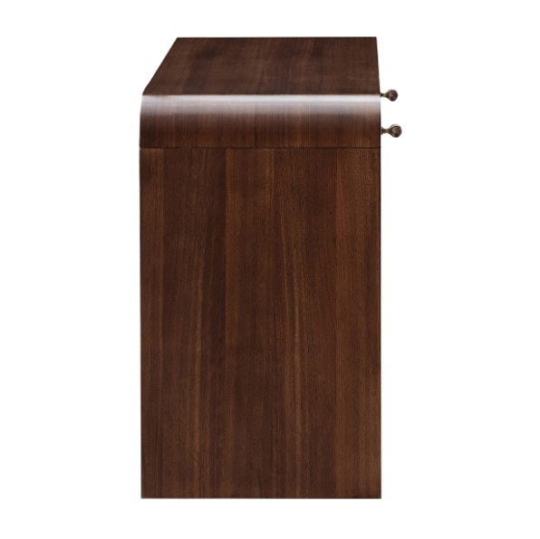 AICO Furniture Houston Vanity Desk in Walnut
