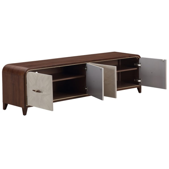 AICO Furniture Houston Media Cabinet in Walnut