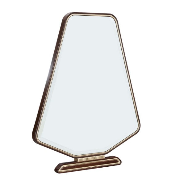 AICO Furniture Houston Vanity Mirror in Walnut
