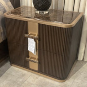 AICO Furniture West Kensington Large Nightstand in Medium Espresso image