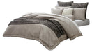 AICO Paragon 9-pc Queen Comforter Set in Taupe image