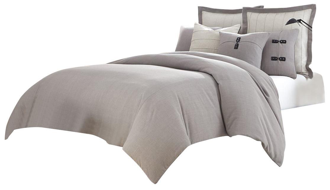 Fusion 8-pc King Duvet Set in Gray