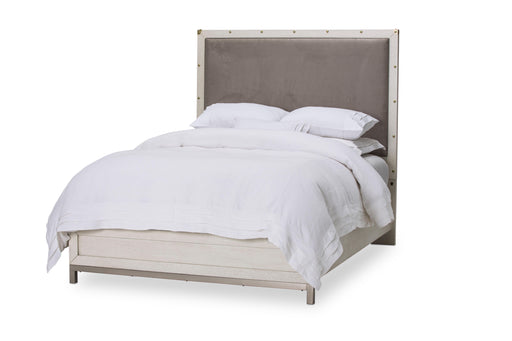 Menlo Station Queen Panel Bed w/ Fabric Insert in Eucalyptus image