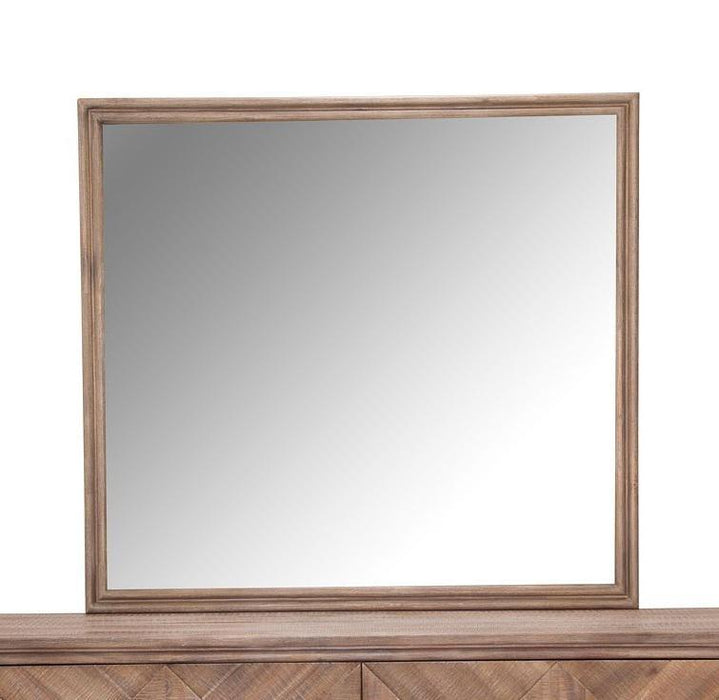 Hudson Ferry Mirror in Driftwood (Brown Fabric)