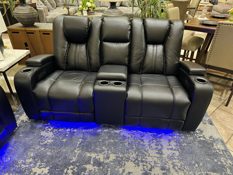 X9990 Dual power reclining sofa and loveseat $1999