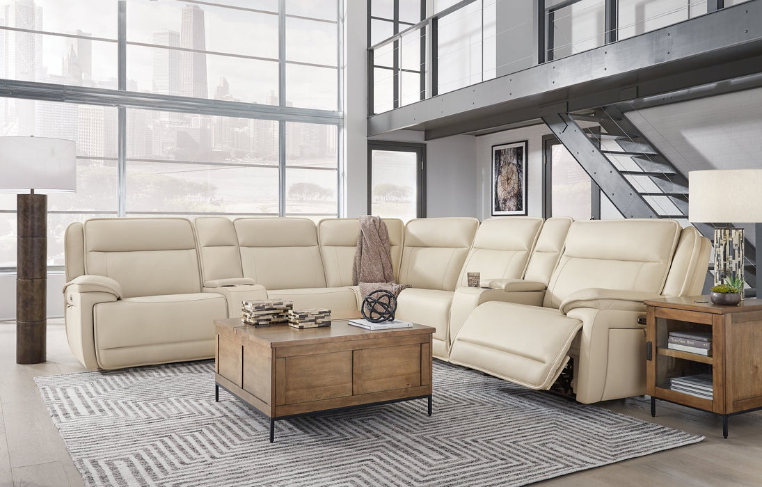 Double Deal Reclining Sectional with 2 Consoles