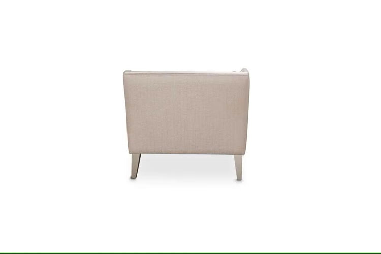 AICO Furniture Camden Court LAF Chaise Flax in Platinum