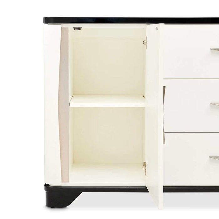 AICO Furniture Tuxedo Sideboard in Piano Keyboard