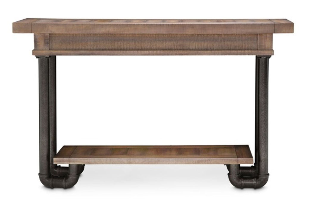 Aico Crossings Console Table in Reclaimed Barn