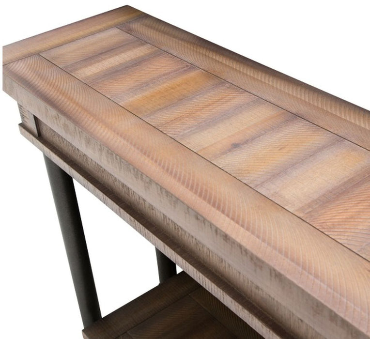 Aico Crossings Console Table in Reclaimed Barn