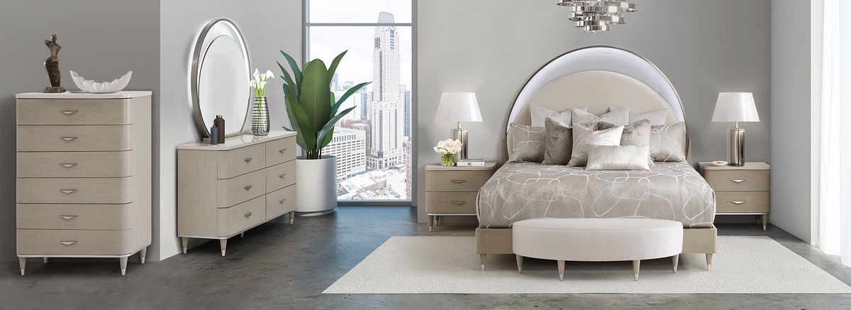 AICO Eclipse Dresser in Moonlight