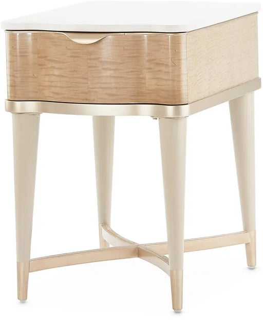 AICO Malibu Crest End Table in Blush 9007202-131 image