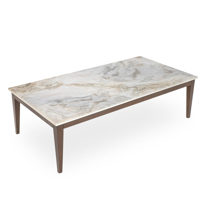 AICO Balboa Rectangular Cocktail Table in Warm Walnut