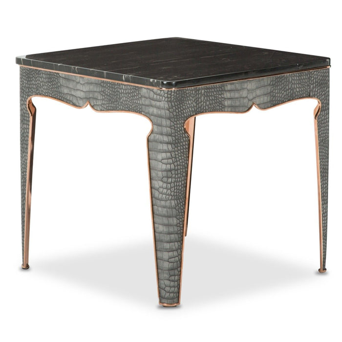 AICO Carson End Table in Rose Gold image
