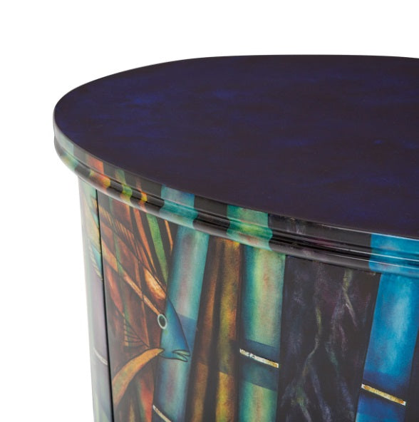 AICO Furniture Illusions 3 Drawers Oval Cabinet