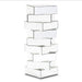 AICO Furniture Montreal Large Mirrored Stacking Decororative Stand image