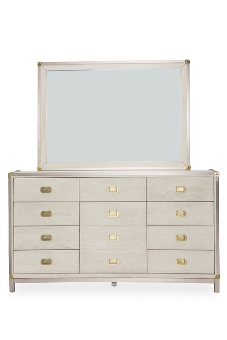 AICO Menlo Station Mirror in Eucalyptus