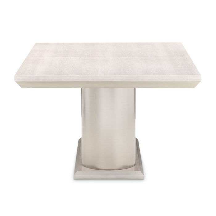 AICO Marin Double Pedestal Table in Greige