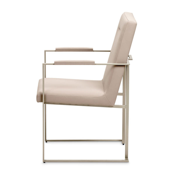 AICO Marin Arm Chair (Set of 2) in Greige