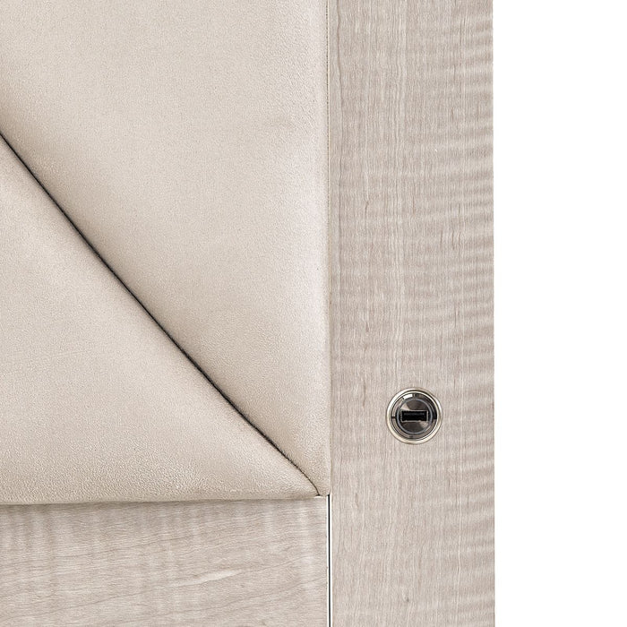 AICO Marin Queen Panel Bed in Greige