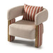 AICO Furniture Amora Chair Ash in Eggshell Walnut image