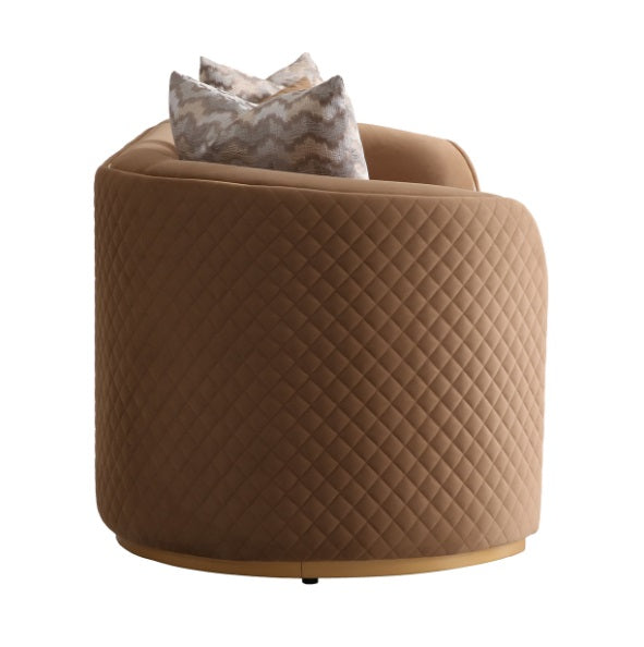 AICO Furniture Ariana Loveseat in Caramel Gold