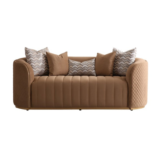 AICO Furniture Ariana Loveseat in Caramel Gold image