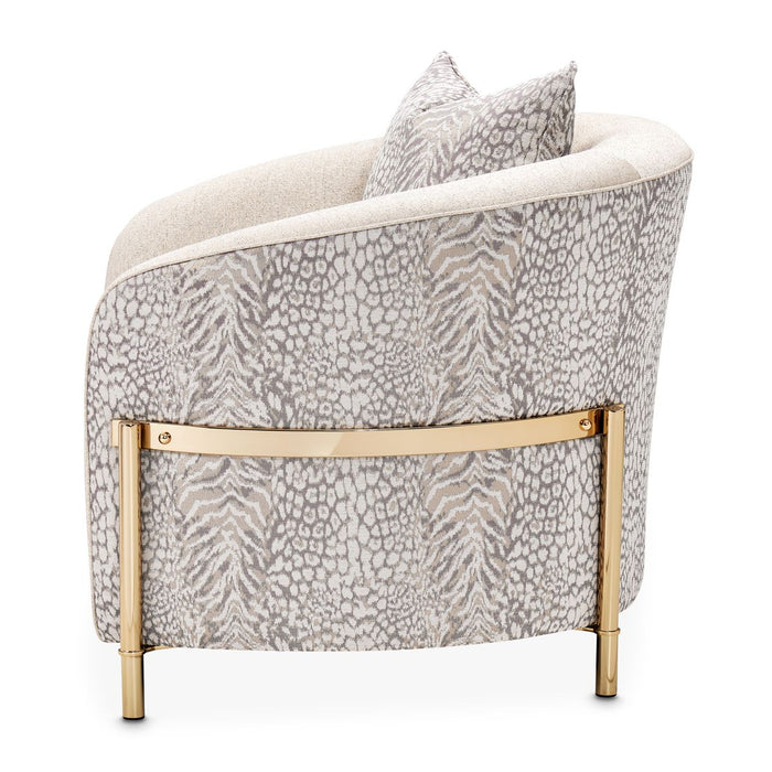 AICO Lisbon Chair in Opal Gold