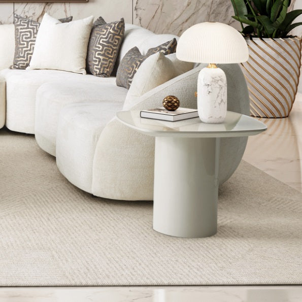 AICO Furniture Le Montreaux Accent Table in Cloud White