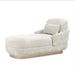 AICO Furniture Aurora Chaise Quarry in Moonlight image