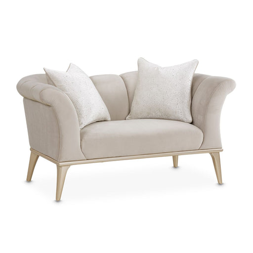 AICO Yvette Chair and A Half in Porcini Medium Champagne image